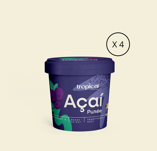 4 x Acai Traditional Puree 1L